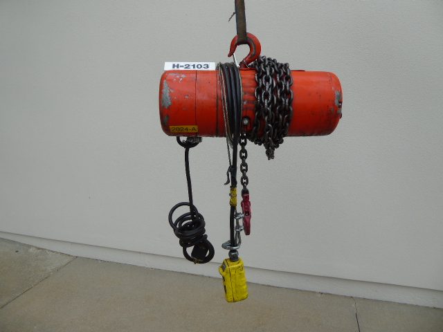 Used Hoist – CM Loadmaster 1 Ton Electric Chain Hoist H2103-Hoists ...